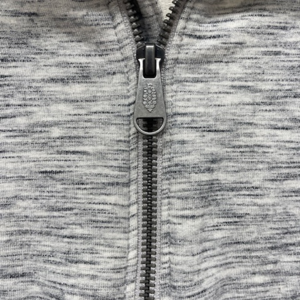 FP Movement Free People Getting My Vibe Crop Sweatshirt Gray Zip Retro - Picture 5 of 11